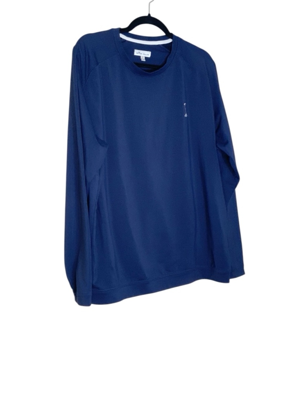 Peter Millar Long-Sleeve Performance Shirt - Navy Blue - Picture 2 of 2